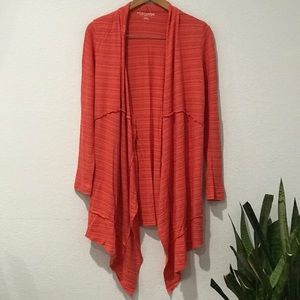 Soft Surroundings Orange Cardigan Sz Medium